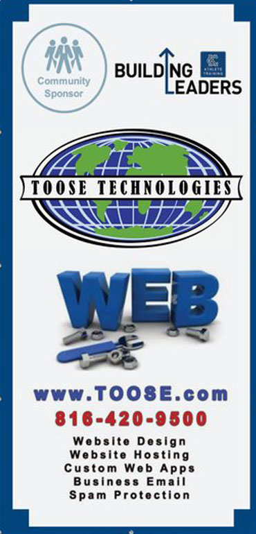 Toose Technologies is a proud sponsor of the Kansas City Youth Football Camp providing website design and hosting for the camp's website for more information visit us at www.toose.com