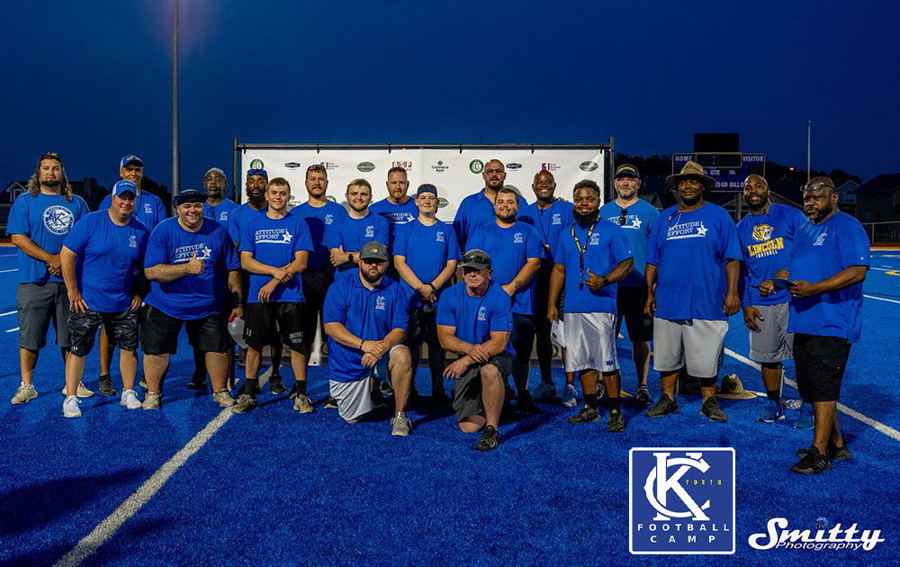 Camp Instructors & Staff for the Kansas City Youth Football Camp presented by Kansas City Athlete Training a sports performance facility in Kansas City Missouri