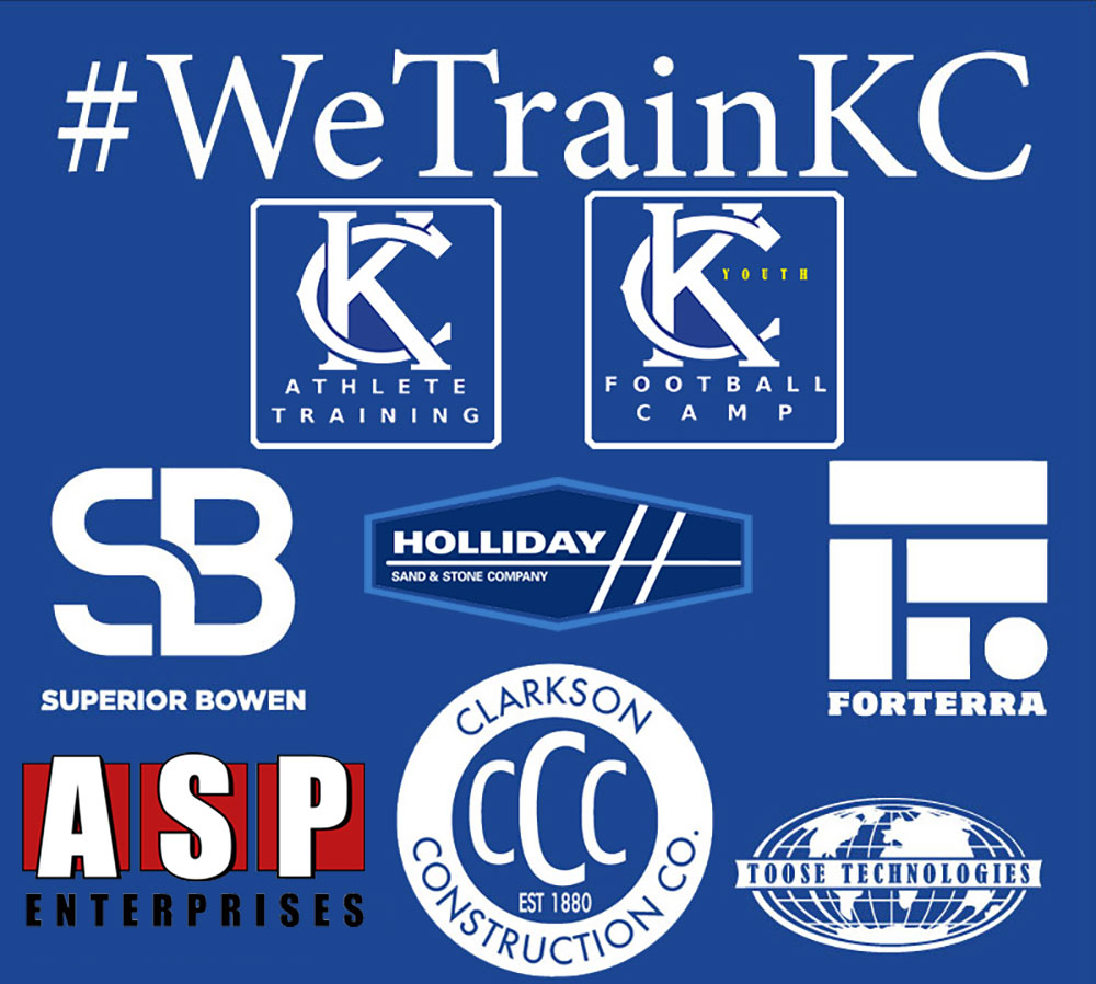 Sponsors for the Kansas City Youth Football Camp presented by Kansas City Athlete Training a sports performance facility in Kansas City Missouri